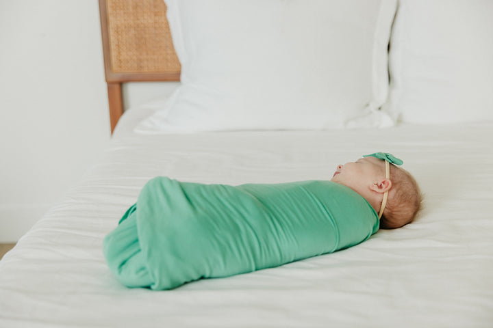 Copper Pearl Knit Swaddle Blanket Leif