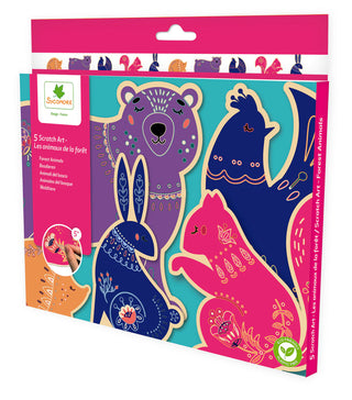 Sycamore - Les Perles - Scratch Art Wooden Animals