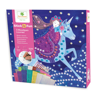 Sycamore- Stick'N Fun - Large Mosaics Unicorns