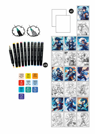Sycamore - Manga - Layout and Markers Warrior Heros