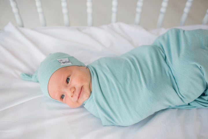 Copper Pearl Knit Swaddle Blanket Sonny