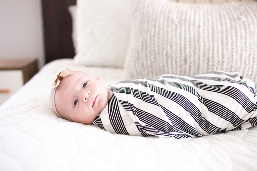 Copper Pearl Knit Swaddle Blanket Tribe