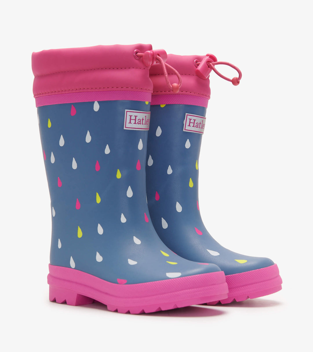 Hatley Tiny Drops Sherpa Lined Rain Boots