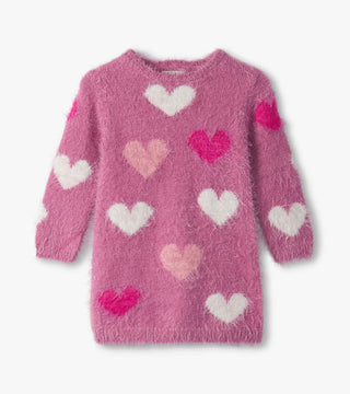 Hatley Lovely Hearts Furry Dress