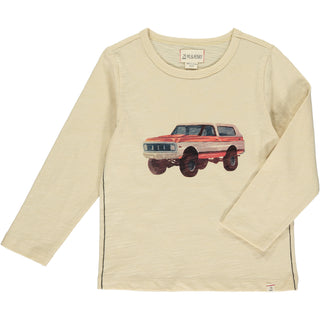 Me & Henry Cherokee Raglan Printed Tee Beige Bronco