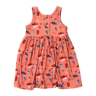 Baby Sprouts Henley Tank Dress American Cowgirl