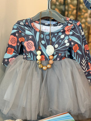 Mila & Rose Into the Night Long Sleeve Tutu Dress
