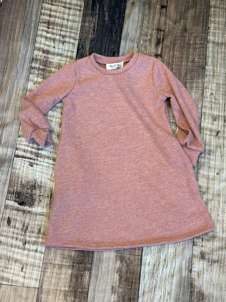 Mommy & Me Pink Puff Sleeve Dress