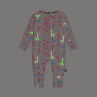 Magnetic Me Pink Party Animals Glow In The Dark Modal Convertible Coverall