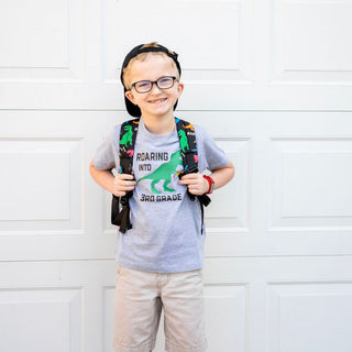 Sweet Wink - Roaring Into Third Grade Short Sleeve T-Shirt - Back to School Kids
