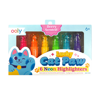 OOLY Lucky Cat Paw: Neon Highlighters - Berry Scent