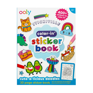OOLY Stickiville: Color-in' Sticker Book - Cute-A-Licious