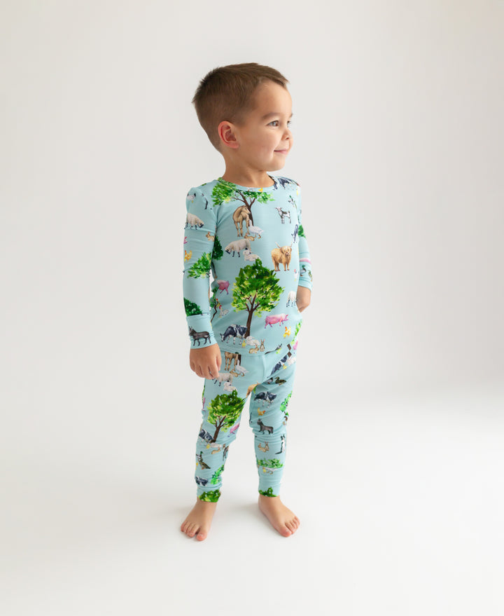 Posh Peanut Brayden Long Sleeve Basic Pajama