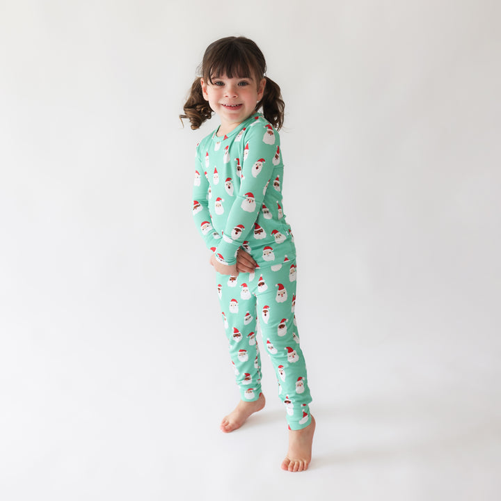 Posh Peanut Santa Medley Long Sleeve Basic Pajama