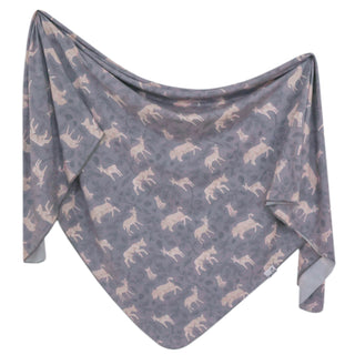 Copper Pearl Knit Swaddle Blanket Timber
