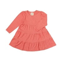 Vignette Coral Long Sleeve Iona Dress