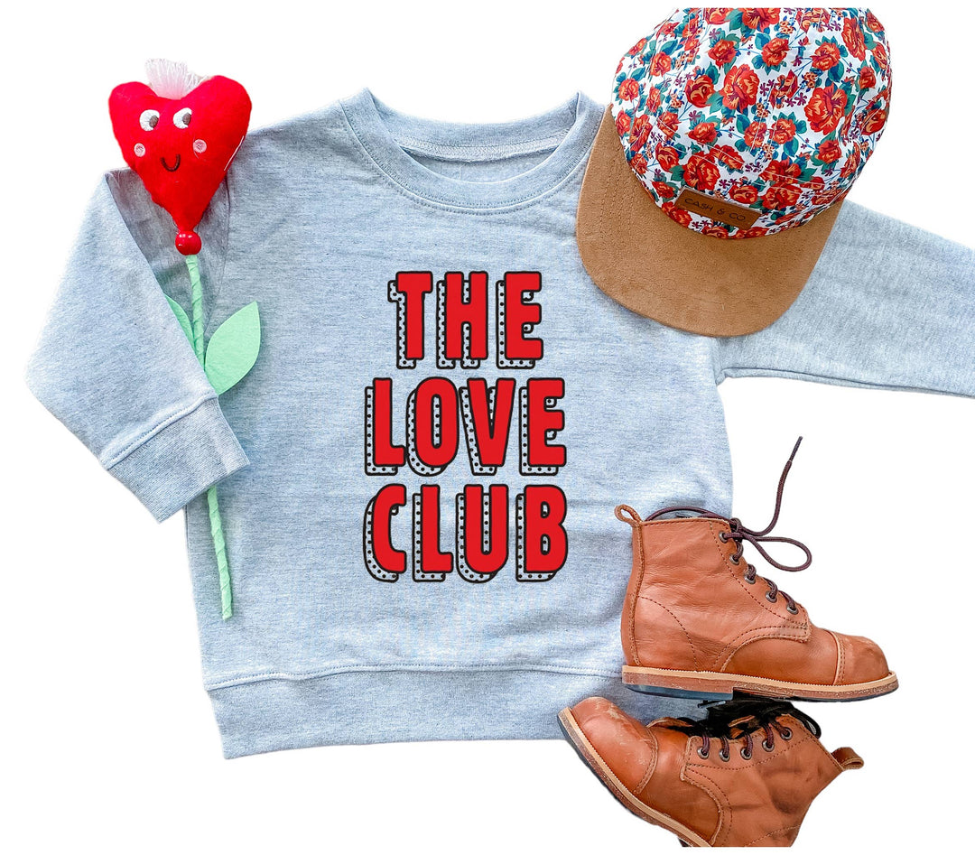 Holland Ave Clothing - The Love Club | Kids Valentines Day Sweatshirt