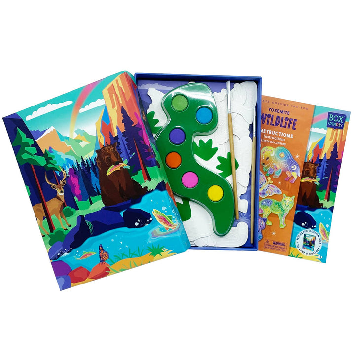 BOX CANDIY® - Yosemite Wildlife Glow In The Dark Watercolor Art