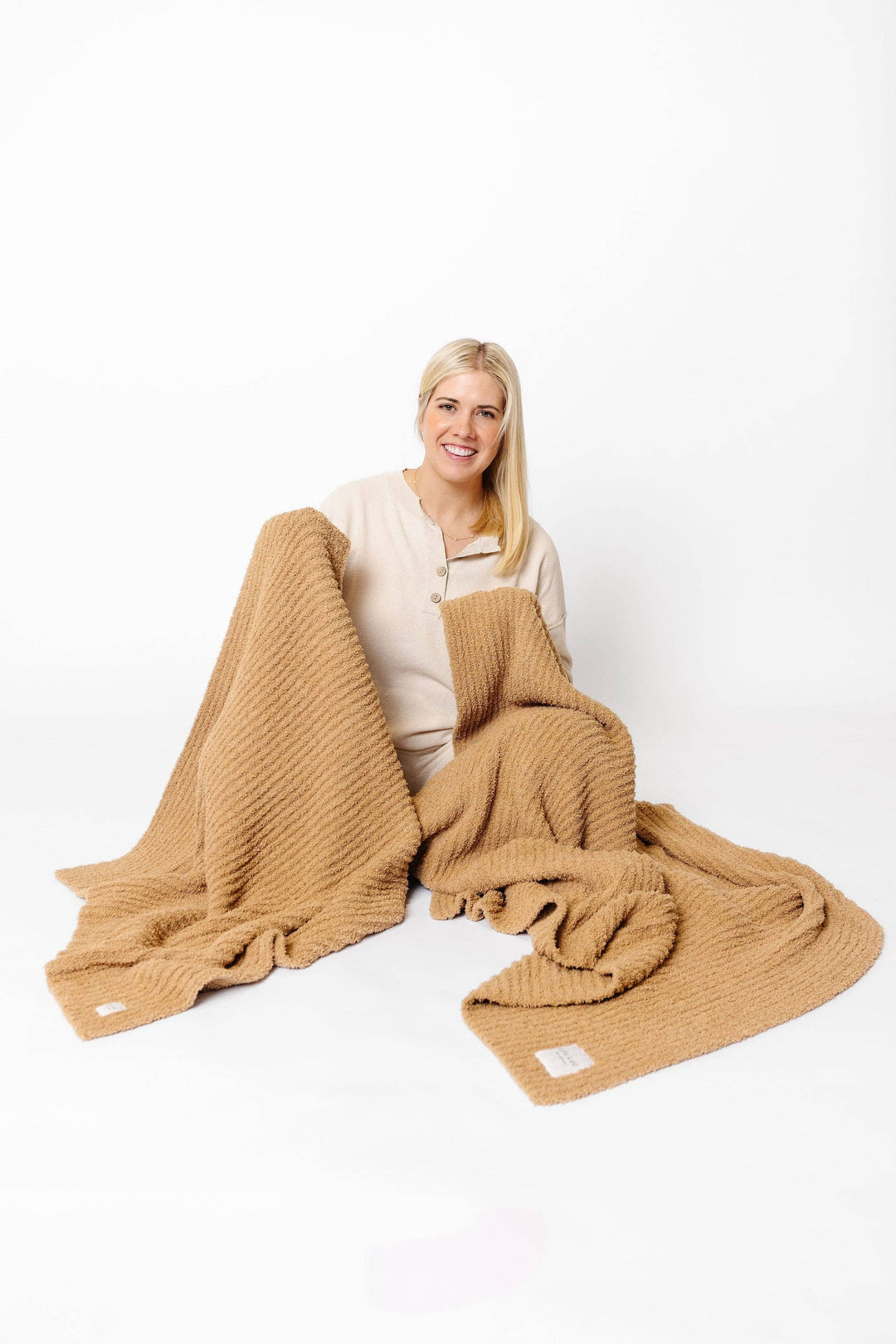 Lou Lou & Company - Chenille Blanket - Tan