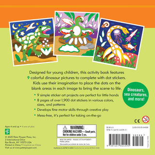 Peter Pauper Press - Color-By-Dots Sticker Book - Dinosaurs