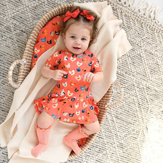 Gigi and Max - Penny TUTU Bamboo Baby Clothing Dress Chickens Outfit