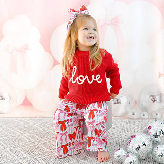 Gigi and Max - Love Red SWEATER Valentines Baby Toddler Kids Clothing Top