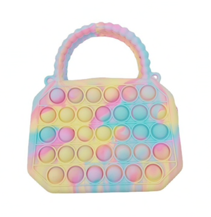 Mavi Bandz - Fidget Pop Pastel Tie Dye Purse Tote Bag with Strap