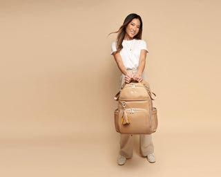 Itzy Ritzy -  Boss Plus™ Backpack Diaper Bag Chai Latte