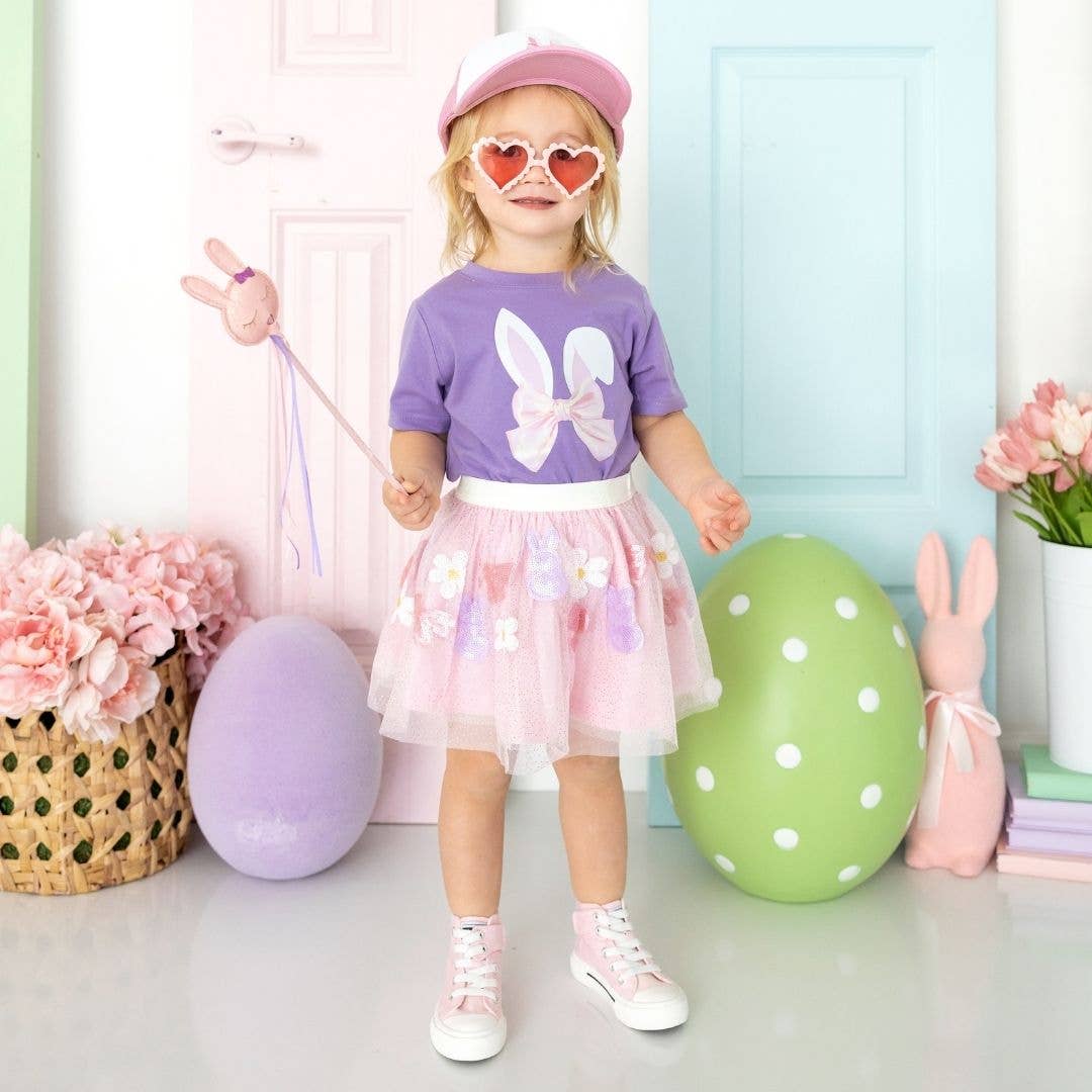 Sweet Wink - Bunny Bow Sequin Easter Tutu - Girls Clothes