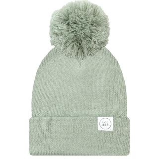 Lou Lou & Company - Beanie with Pom - Pewter