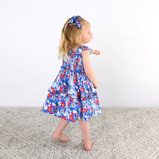 Gigi and Max - Presley Floral Clip Bow Hair Accessory Matching Toddler Kids
