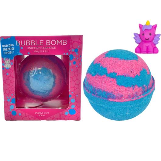 Two Sisters Spa - 1 Pack Unicorn Bath Bombs for Kids with Toy Surprises