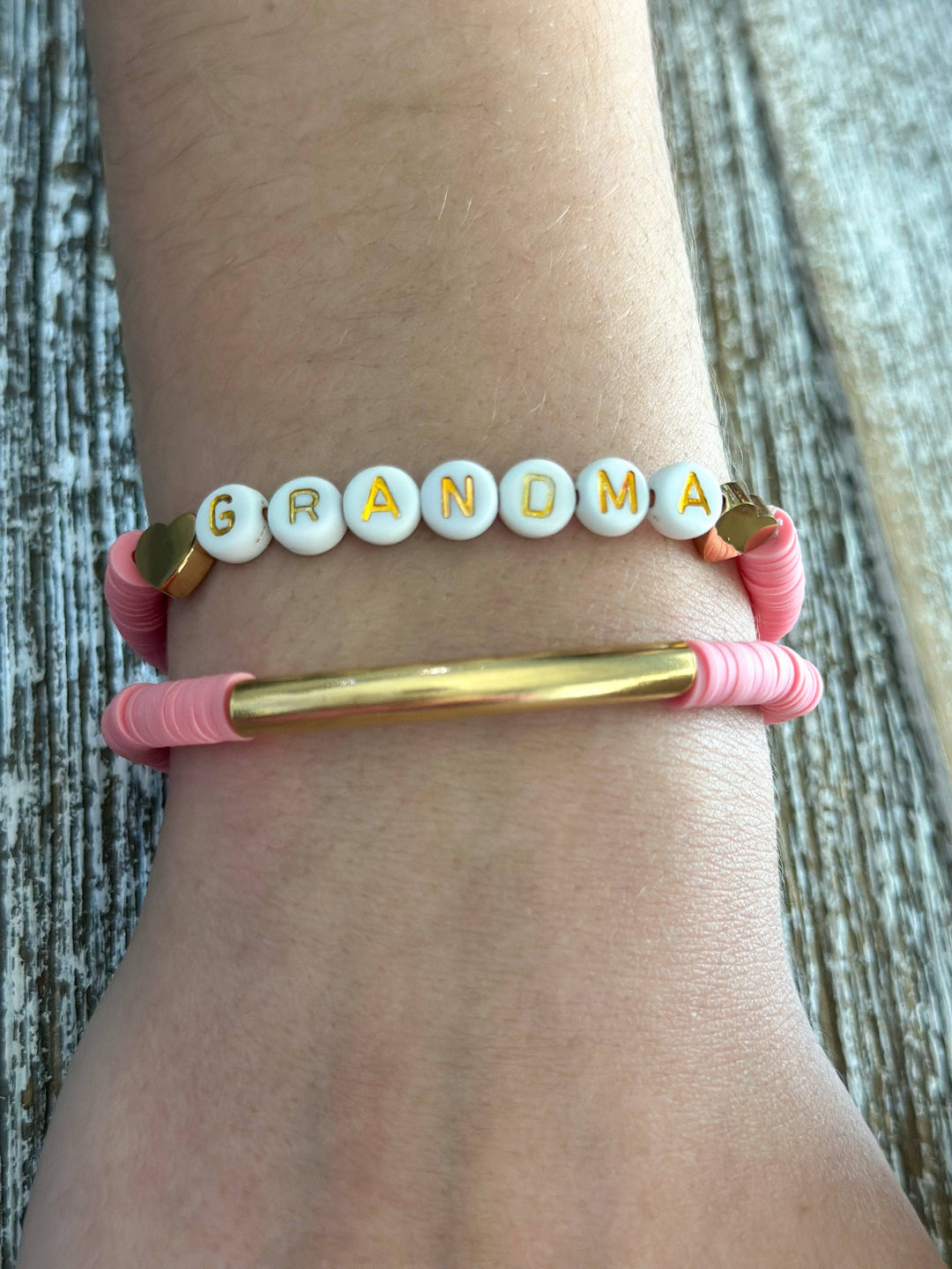 Harris Girls & Co. - Heishi Bracelet Set "Grandma" Mauve