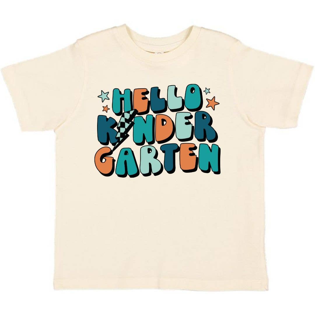 Sweet Wink - Hello Kindergarten Short Sleeve T-Shirt -Back to School Kids