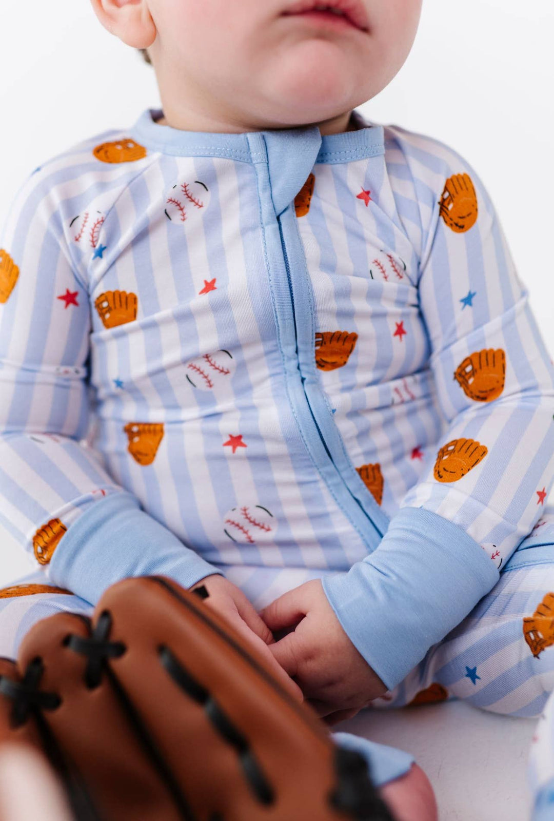 Kiki + Lulu - Stripe Baseball Convertible Footie