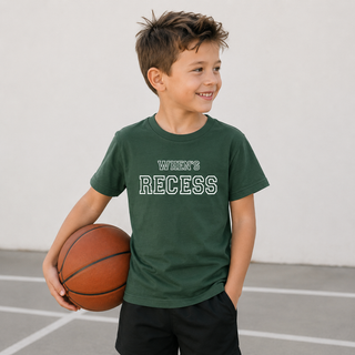 Holland Ave Clothing - When's Recess | Kids Back to School Shirt