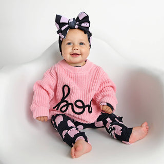 Gigi and Max - Shade Black Ghost LEGGINGS Halloween Bamboo Kids Loung