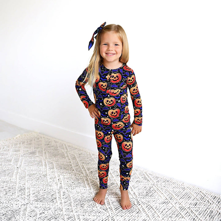 Gigi and Max - Edward Two Piece Bamboo Pajamas Kids Sleepies Halloween