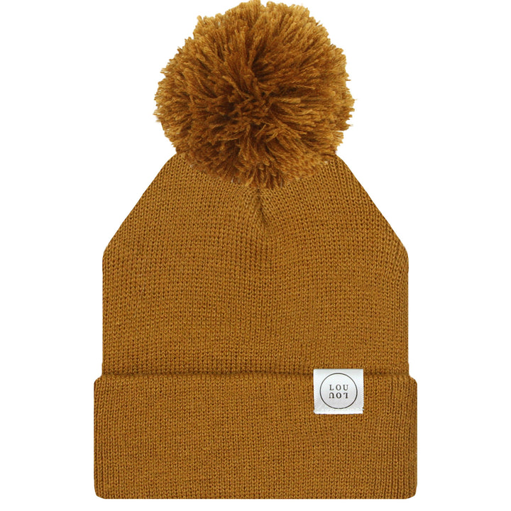 Lou Lou & Company - Beanie with Pom - Camel Brown