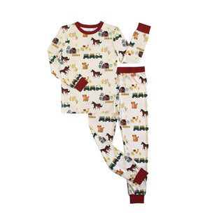 Emerson and Friends - On the Farm Bamboo Long Sleeve Kids Pajama Pants Set
