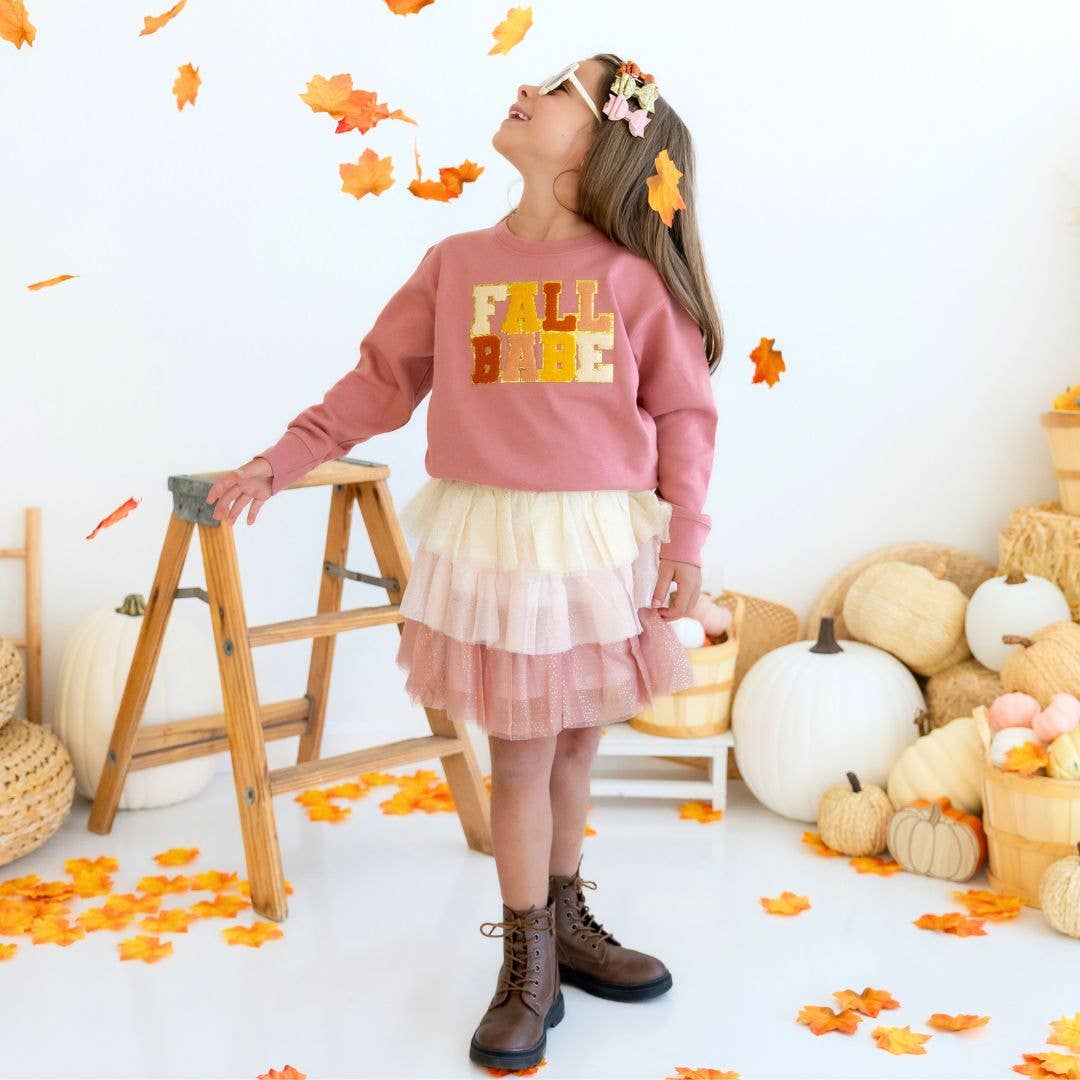 Sweet Wink - Boho Blush Petal Tutu - Dress Up Skirt - Kids Fall Tutu