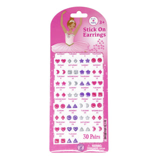 Pink Poppy USA - 30 Pairs Ballerina Stick On Earrings