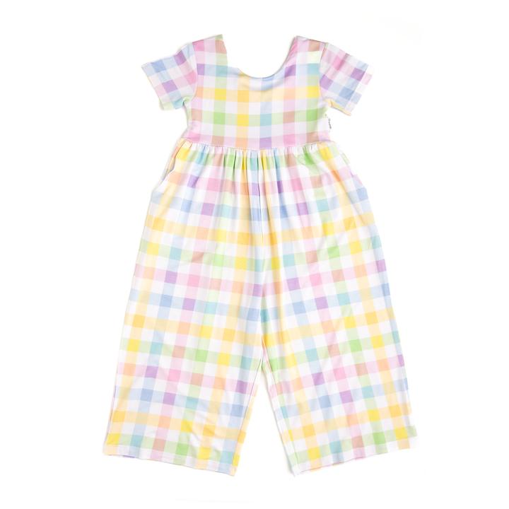 Gigi and Max - Winnie Pastel Plaid Romper Easter One Piece Outfit