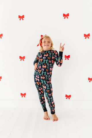 Kiki + Lulu - Merry Little Bows Kids Pajamas