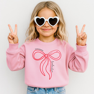 Holland Ave Clothing - XOXO Bow | Baby + Toddler Girls Valentines Day Sweatshirt