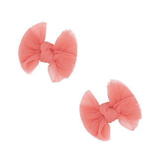Baby Bling Bows - Baby Bling Bows - Baby Bling® 2 - Pack Tulle Baby FAB® hair bow clips - Classy Rascals Boutique