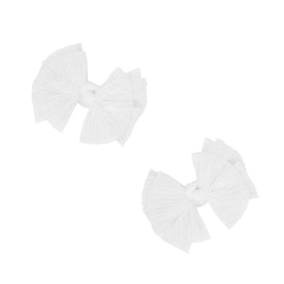 Baby Bling Bows - Baby Bling Bows - Baby Bling® 2 - Pack Tulle Baby FAB® hair bow clips - Classy Rascals Boutique