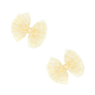 Baby Bling Bows - Baby Bling Bows - Baby Bling® 2 - Pack Tulle Baby FAB® hair bow clips - Classy Rascals Boutique