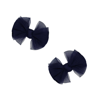 Baby Bling Bows - Baby Bling Bows - Baby Bling® 2 - Pack Tulle Baby FAB® hair bow clips - Classy Rascals Boutique