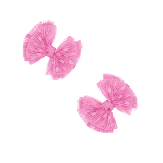Baby Bling Bows - Baby Bling Bows - Baby Bling® 2 - Pack Tulle Baby FAB® hair bow clips - Classy Rascals Boutique
